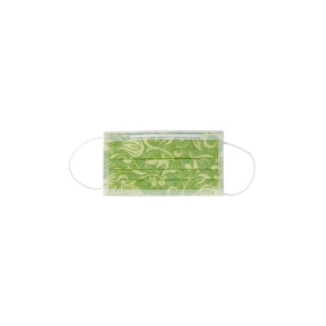 Monoart Face Mask Protection 3 Floral Lime