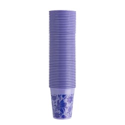 Monoart Plastic Cup 200cc Lilac Floral