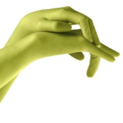 Latex Gloves  Lime - Size Xs